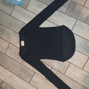Black knitted sweater